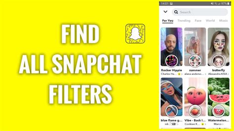 snapchat filter Search